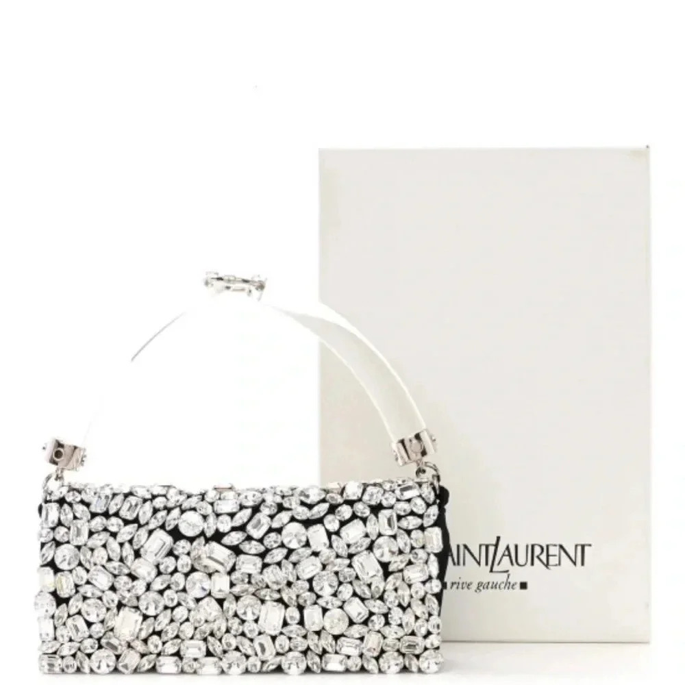 SAINT LAURENT JEWELED CLUTCH